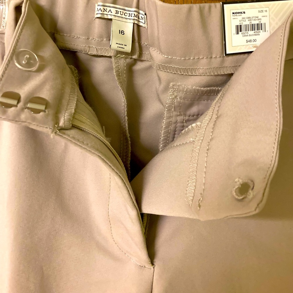 Tan dress pants, NEW